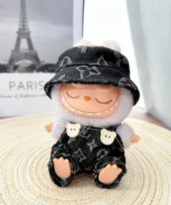 Labubu Accessoire : Chapeaux Salopette Noir Gris Luxe